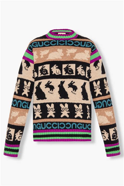 gucci woolen sweater|Gucci sweatshirt women's.